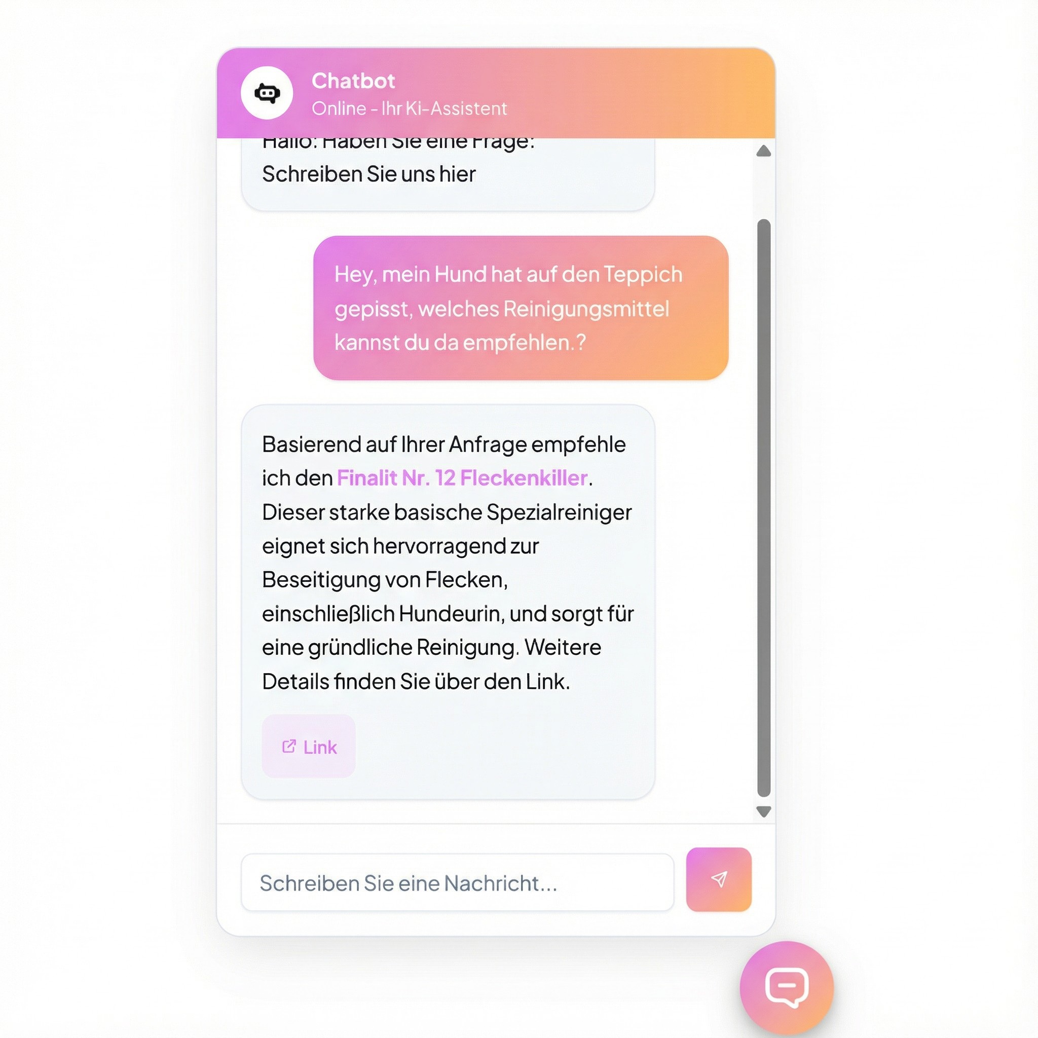Einfache Produktverwaltung